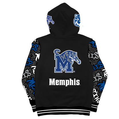 University of Memphis Wildstyle Black Pullover Hoodie